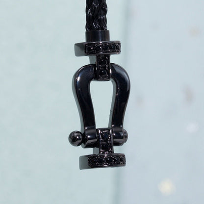 [ORA]FORCE LARGE SERIES HORSESHOE BLACK SAMURAI BRACELET