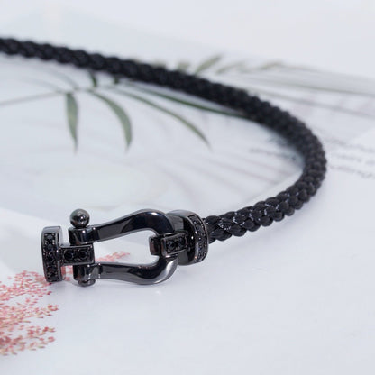 [ORA]FORCE LARGE SERIES HORSESHOE BLACK SAMURAI BRACELET