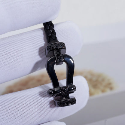 [ORA]FORCE LARGE SERIES HORSESHOE BLACK SAMURAI BRACELET