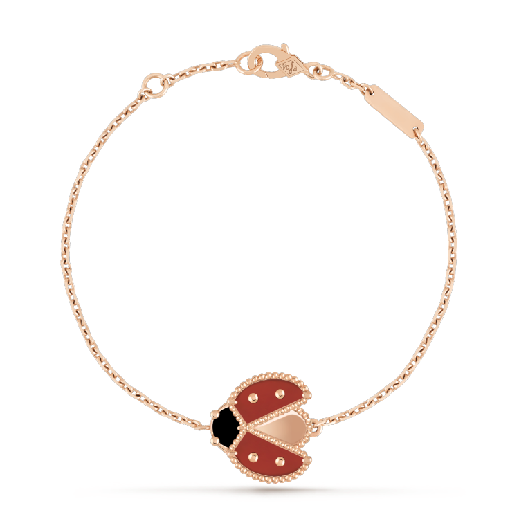[ORA]LUCKY SPRING 1 MOTIF PINK GOLD BRACELET
