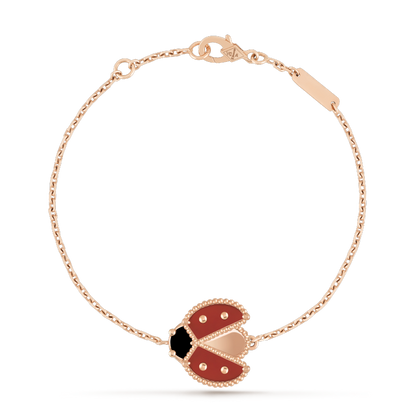 [ORA]LUCKY SPRING 1 MOTIF PINK GOLD BRACELET