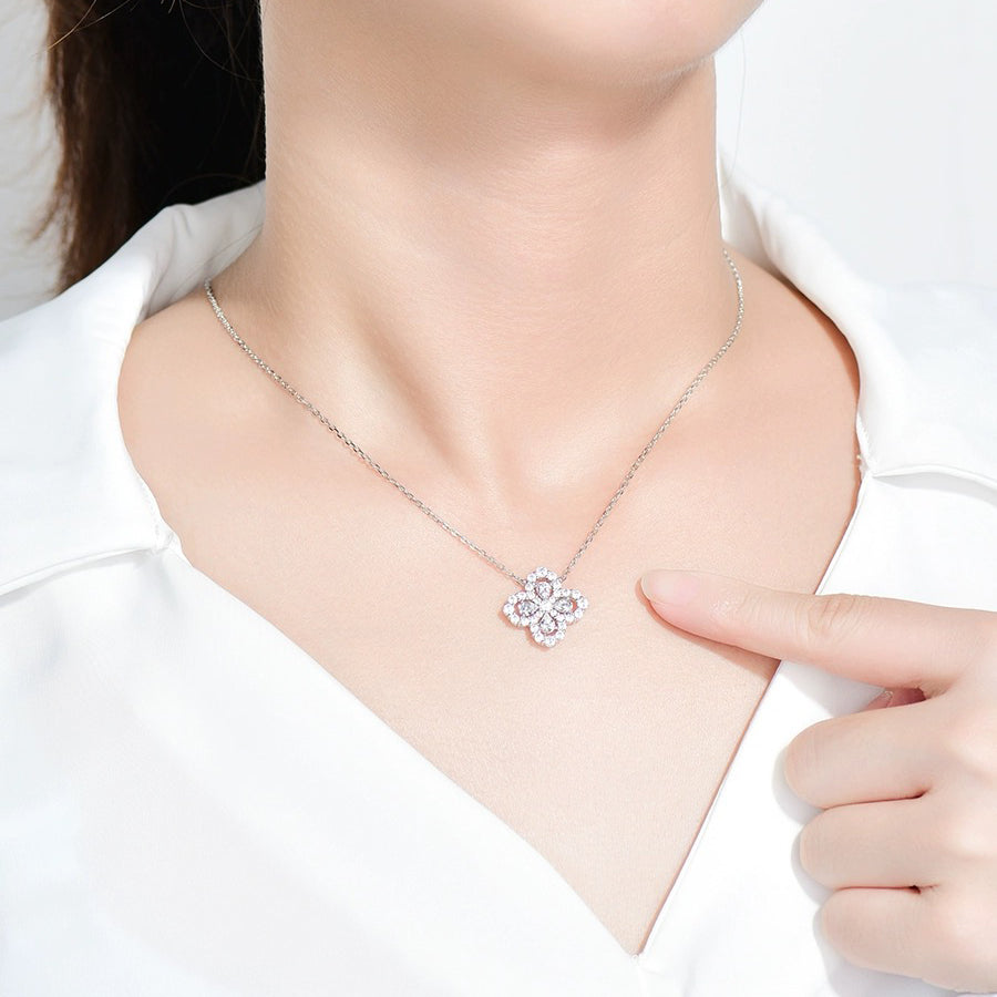 [ORA]LOOP NECKLACE FULL MOTIF DIAMOND 16MM MULTIPLE COLORS