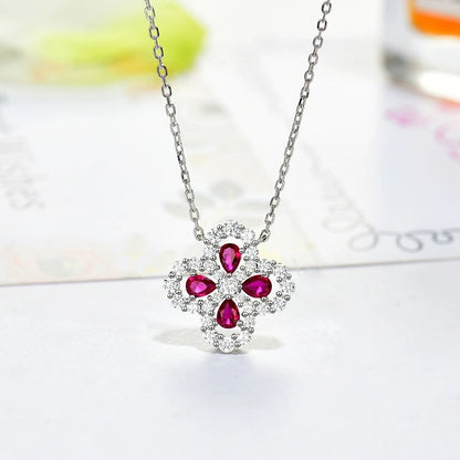 [ORA]LOOP NECKLACE FULL MOTIF DIAMOND 16MM MULTIPLE COLORS