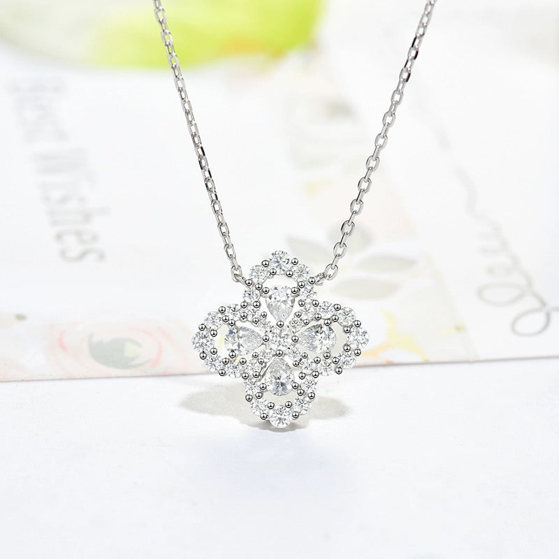 [ORA]LOOP NECKLACE FULL MOTIF DIAMOND 16MM MULTIPLE COLORS