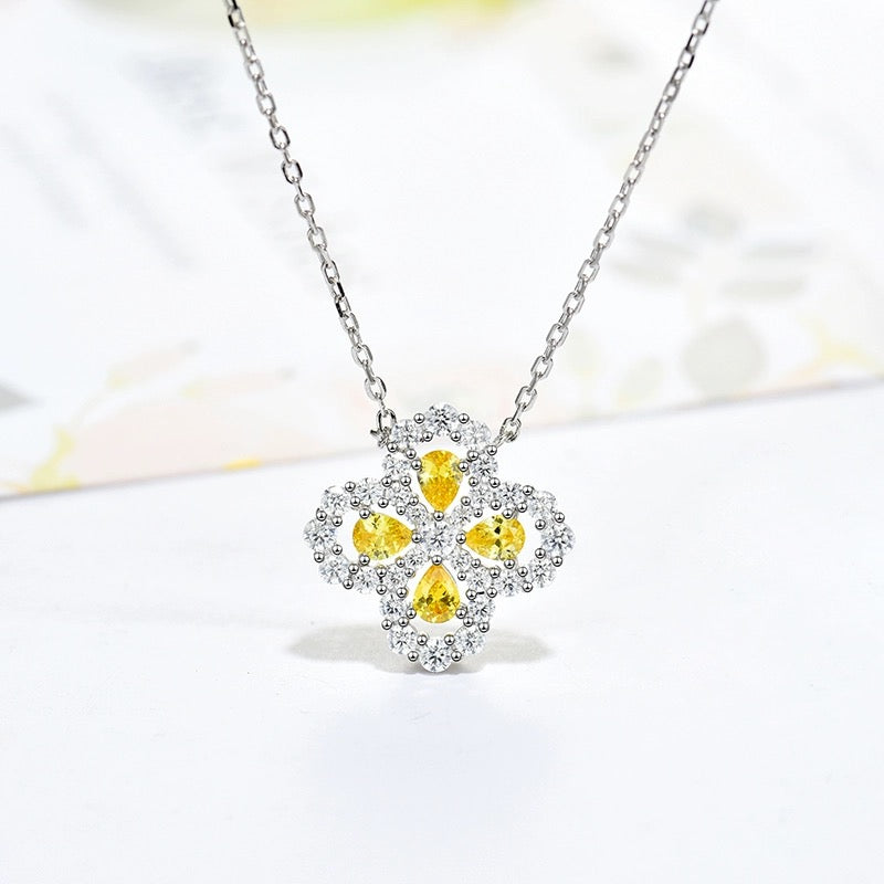 [ORA]LOOP NECKLACE FULL MOTIF DIAMOND 16MM MULTIPLE COLORS