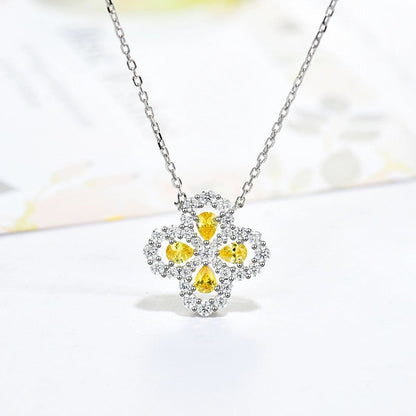 [ORA]LOOP NECKLACE FULL MOTIF DIAMOND 16MM MULTIPLE COLORS