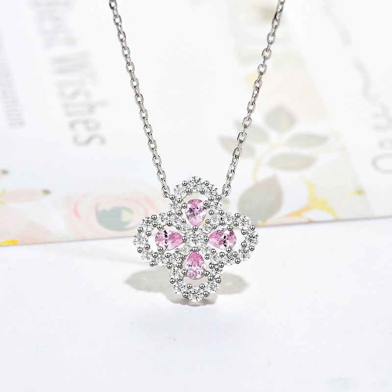 [ORA]LOOP NECKLACE FULL MOTIF DIAMOND 16MM MULTIPLE COLORS