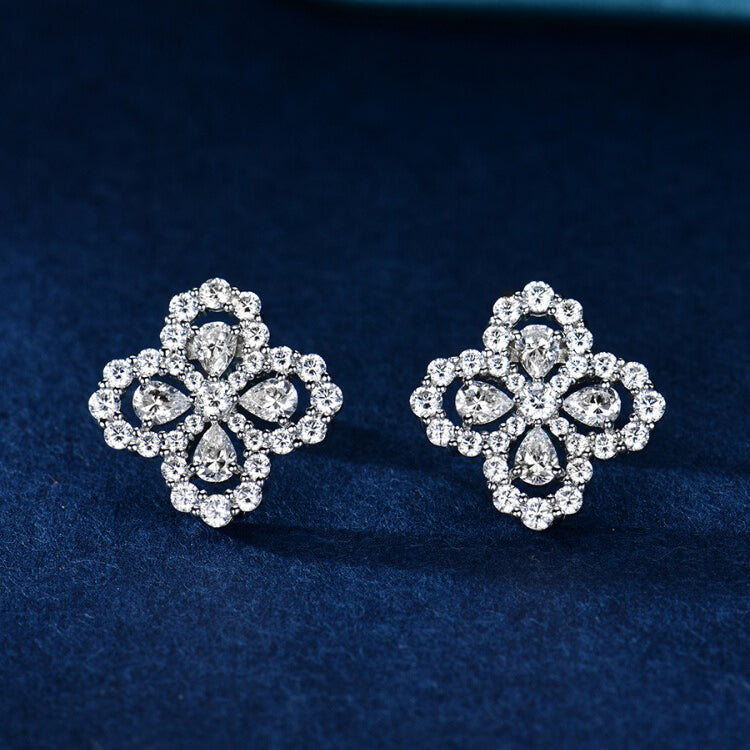 [ORA]LOOP EARRINGS FULL MOTIF DIAMOND 16MM