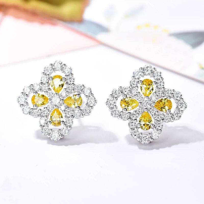 [ORA]LOOP EARRINGS FULL MOTIF DIAMOND 16MM