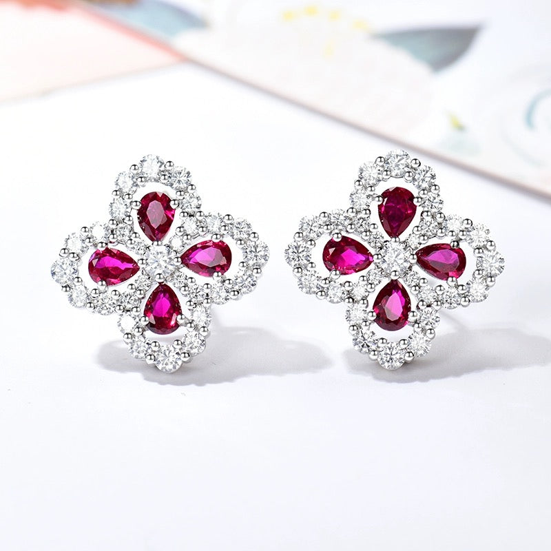 [ORA]LOOP EARRINGS FULL MOTIF DIAMOND 16MM