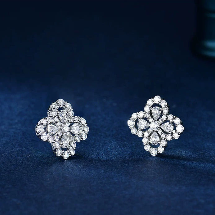 [ORA]LOOP EARRINGS FULL MOTIF DIAMOND 16MM