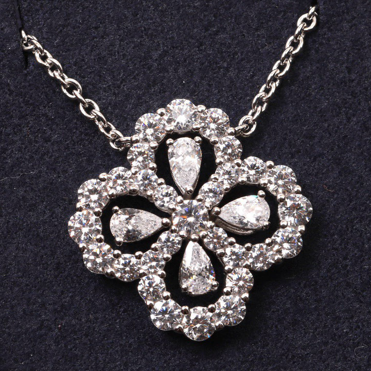 [ORA]LOOP NECKLACE FULL MOTIF DIAMOND 16MM MULTIPLE COLORS