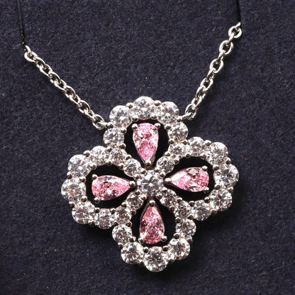 [ORA]LOOP NECKLACE FULL MOTIF DIAMOND 16MM MULTIPLE COLORS