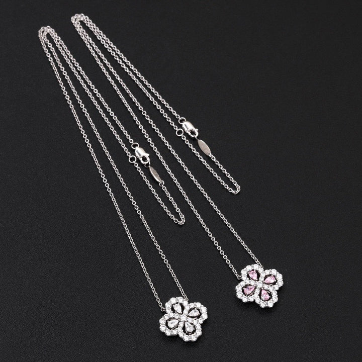 [ORA]LOOP NECKLACE FULL MOTIF DIAMOND 16MM MULTIPLE COLORS