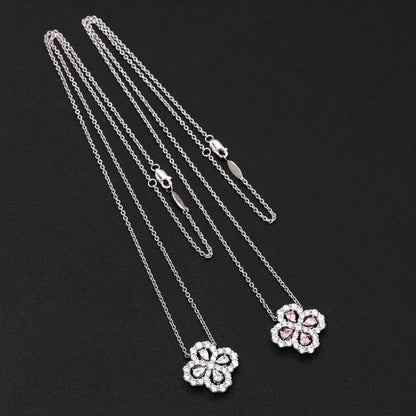 [ORA]LOOP NECKLACE FULL MOTIF DIAMOND 16MM MULTIPLE COLORS