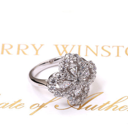 [ORA]LOOP RING FULL MOTIF DIAMANT 16MM SILBER