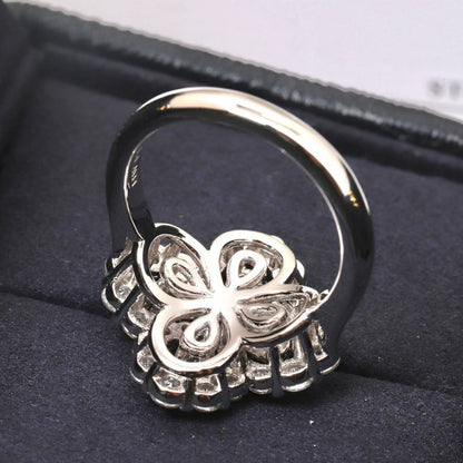 [ORA]LOOP RING FULL MOTIF DIAMANT 16MM SILBER