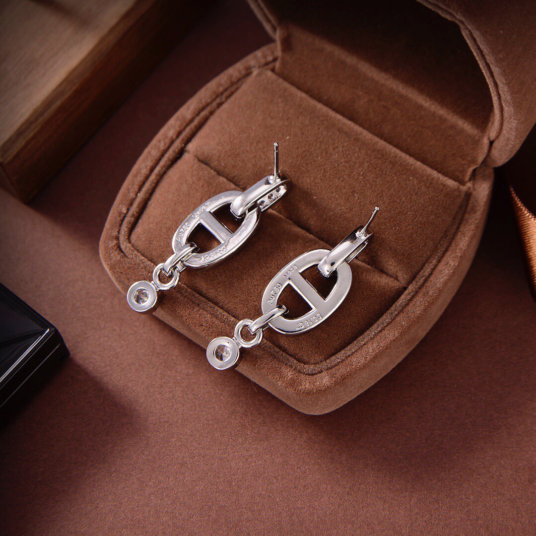 [ORA]HM CHAINE DIAMOND EARRINGS