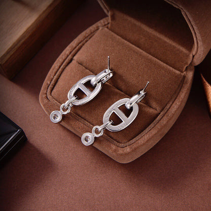 [ORA]HM CHAINE DIAMOND EARRINGS