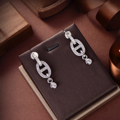 [ORA]HM CHAINE DIAMOND EARRINGS