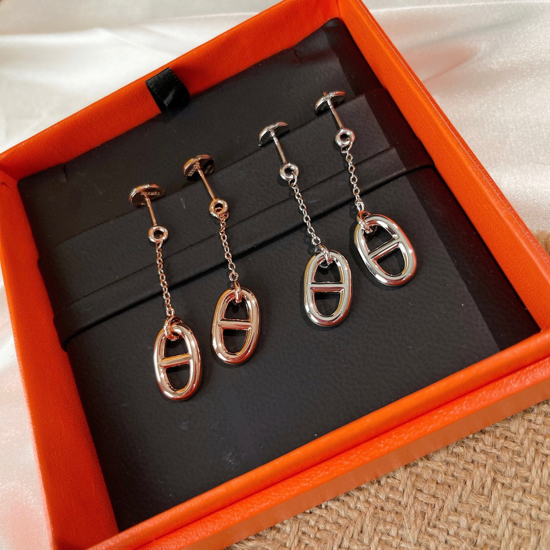 [ORA]CHAINE TASSEL EARRINGS
