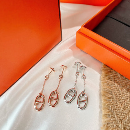 [ORA]CHAINE TASSEL EARRINGS