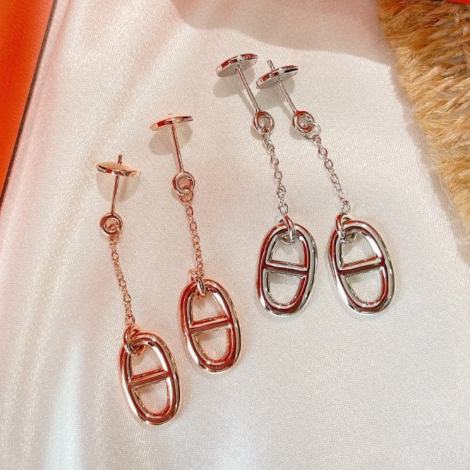 [ORA]CHAINE TASSEL EARRINGS