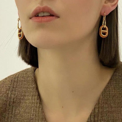 [ORA]HM O'MAILLON GOLD EARRINGS