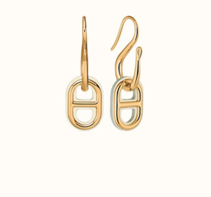[ORA]HM O'MAILLON GOLD EARRINGS