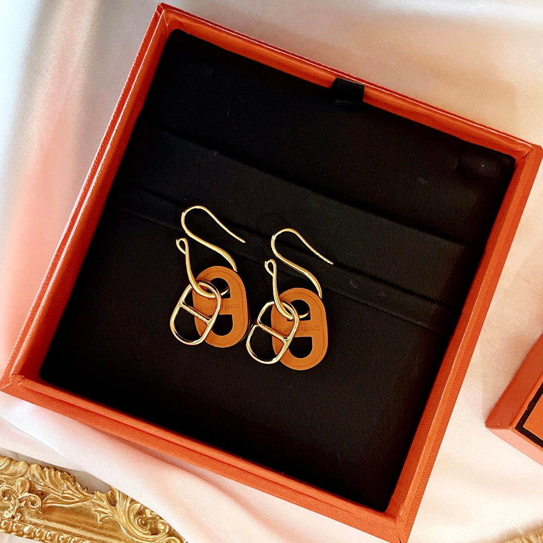 [ORA]HM O'MAILLON GOLD EARRINGS