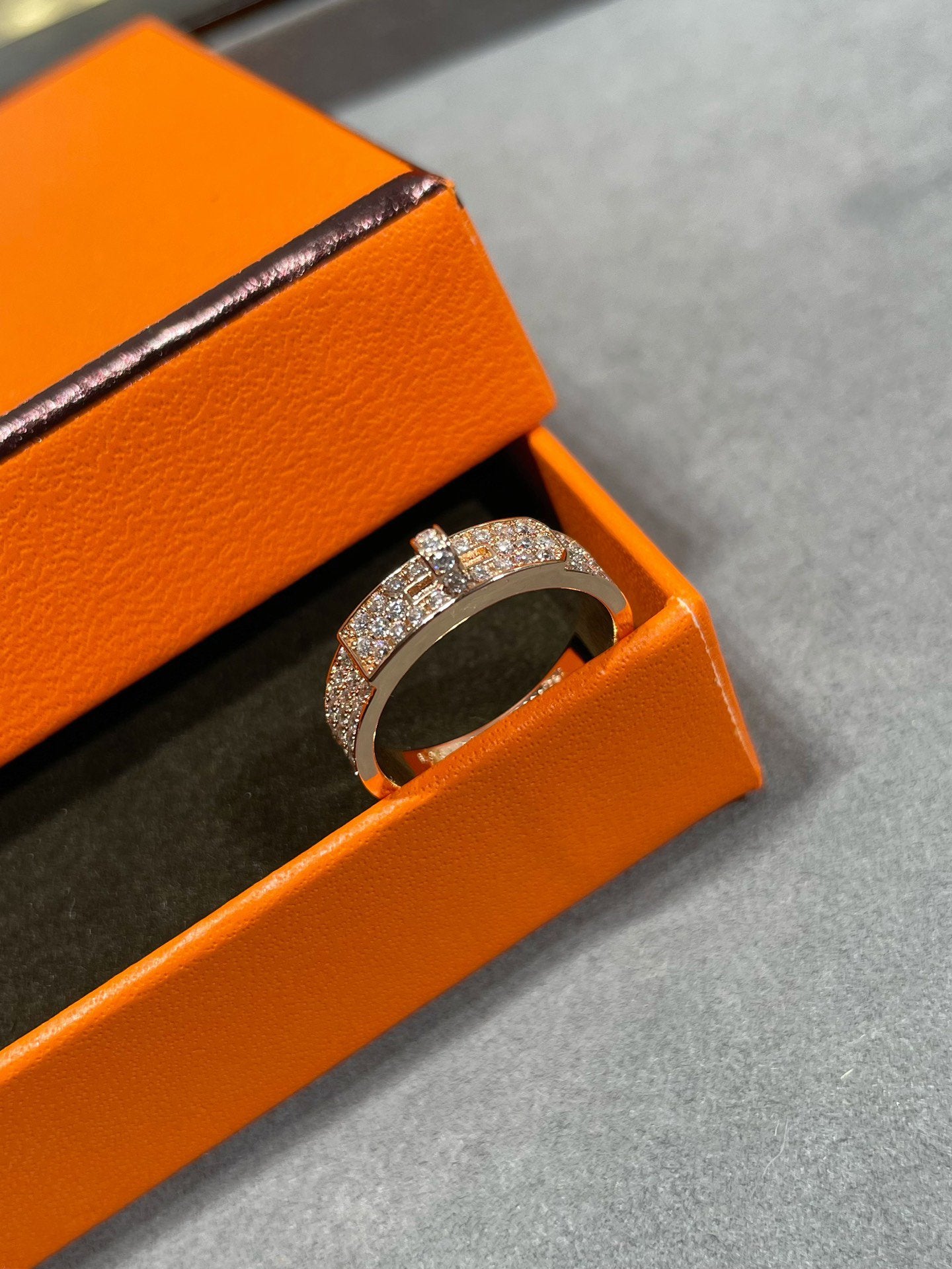 [ORA]KELLY PINK GOLD DIAMOND RING