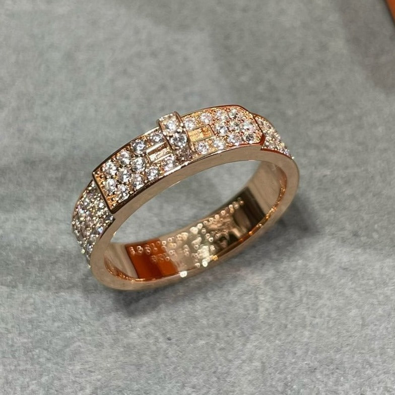 [ORA]KELLY PINK GOLD DIAMOND RING