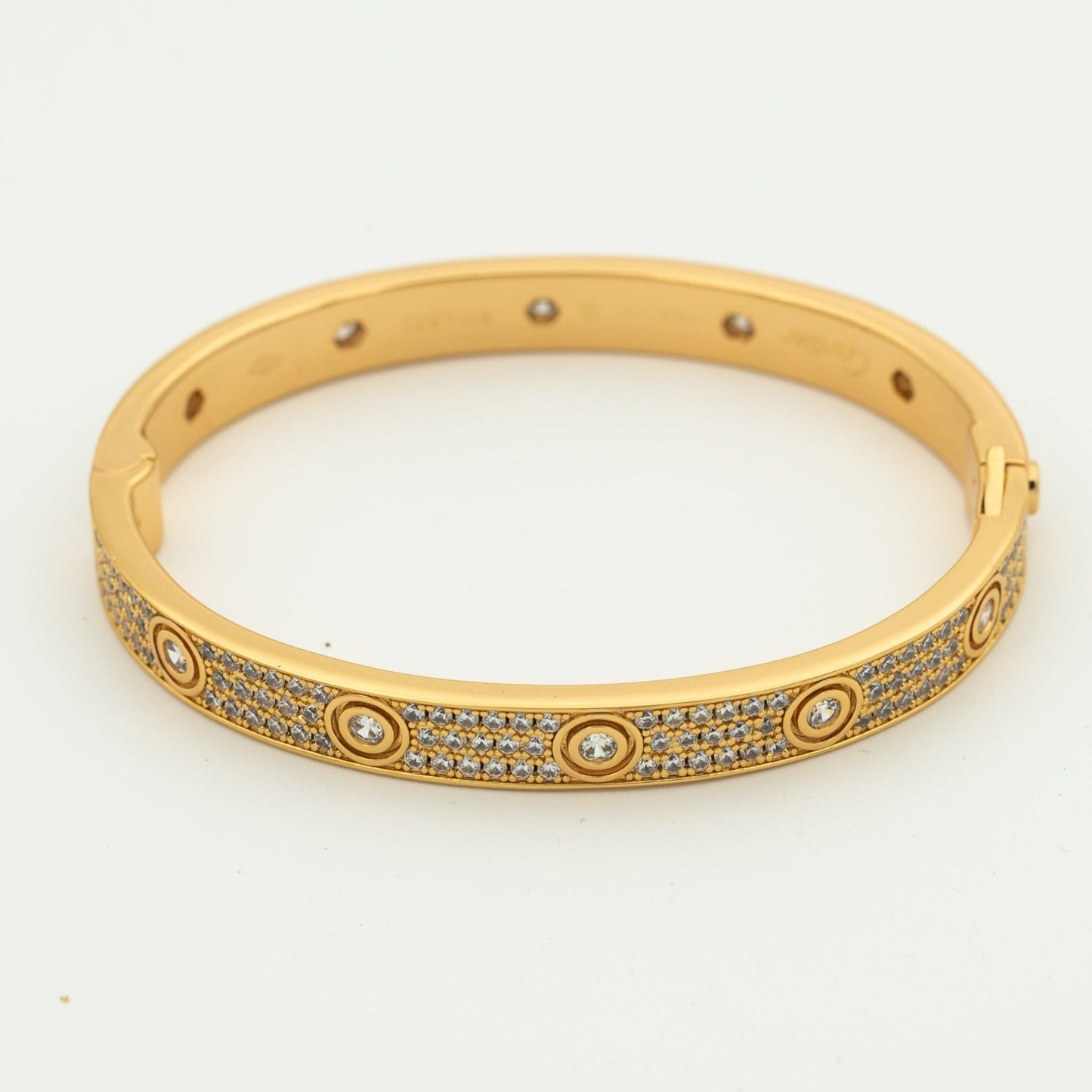 [ORA]LOVE BRACELET 6.1MM DIAMOND-PAVED 10 BIG DIAMONDS
