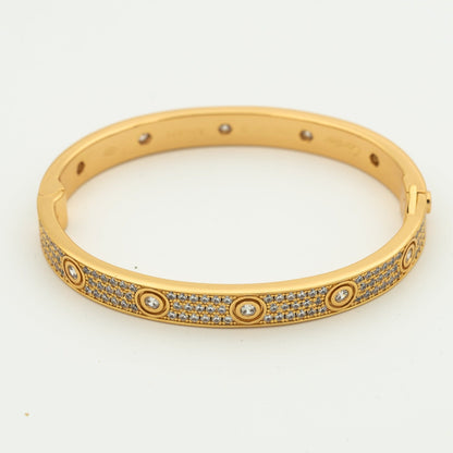 [ORA]LOVE BRACELET 6.1MM DIAMOND-PAVED 10 BIG DIAMONDS