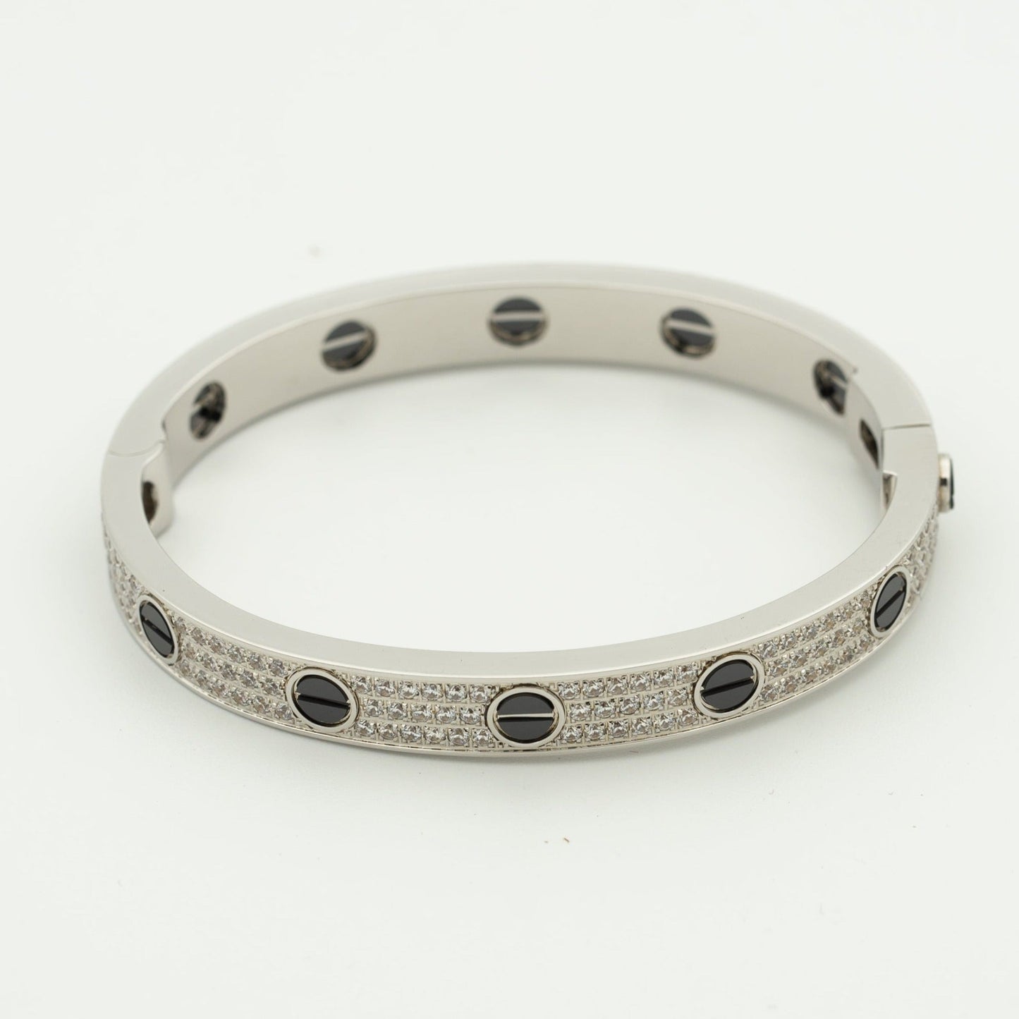[ORA]LOVE BRACELET 6.1MM DIAMOND-PAVED CERAMIC
