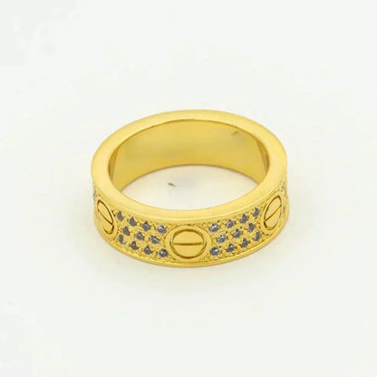 [ORA]LOVE RING 5.5MM DIAMONDS PAVED