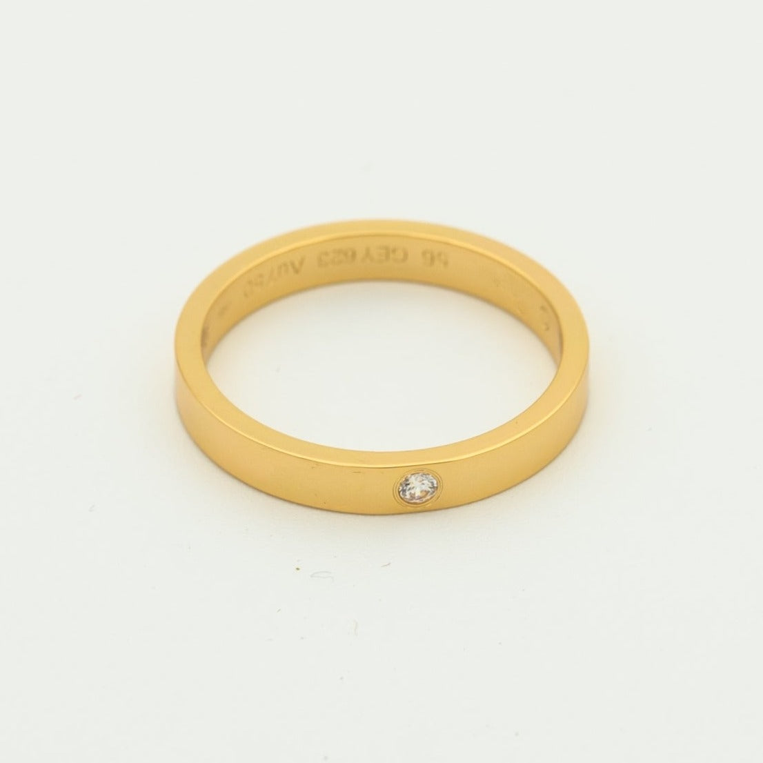 [ORA]LOVE RING 4MM 1 DIAMOND