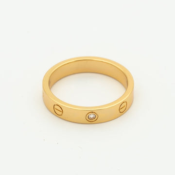 [ORA]LOVE RING 4MM 1 DIAMOND PINK GOLD