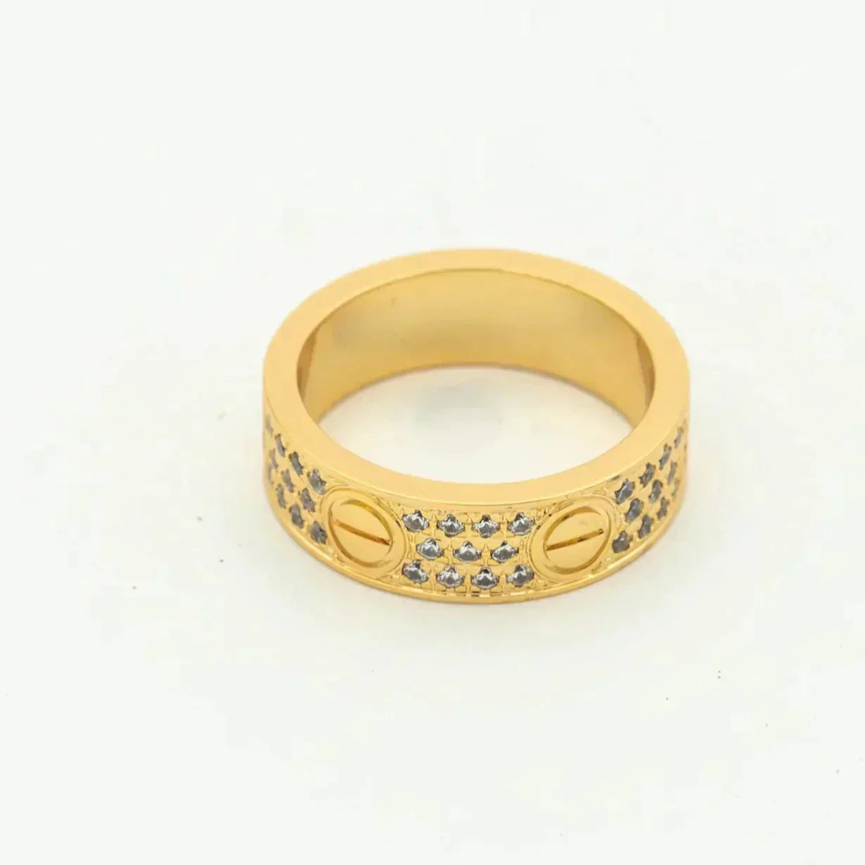 [ORA]LOVE RING 5.5MM DIAMONDS PAVED