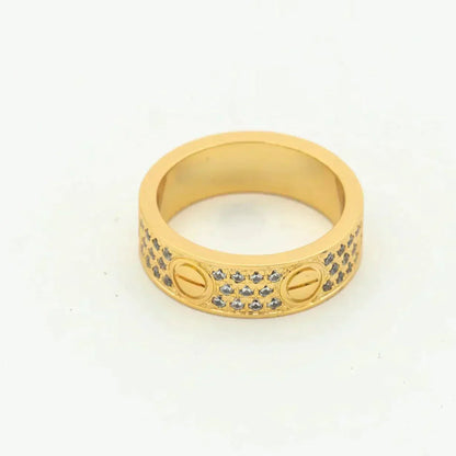 [ORA]LOVE RING 5.5MM DIAMONDS PAVED