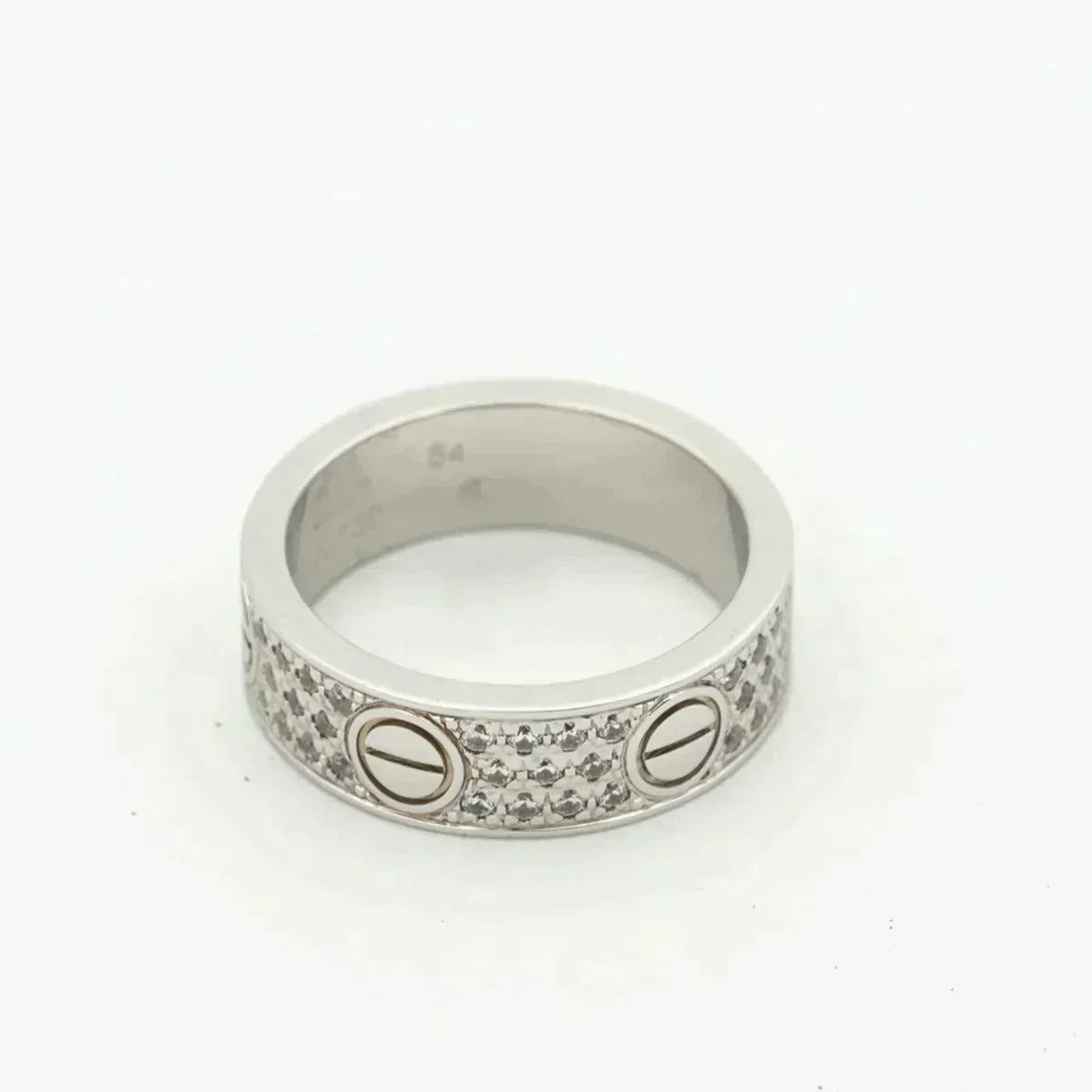 [ORA]LOVE RING 5.5MM DIAMONDS PAVED