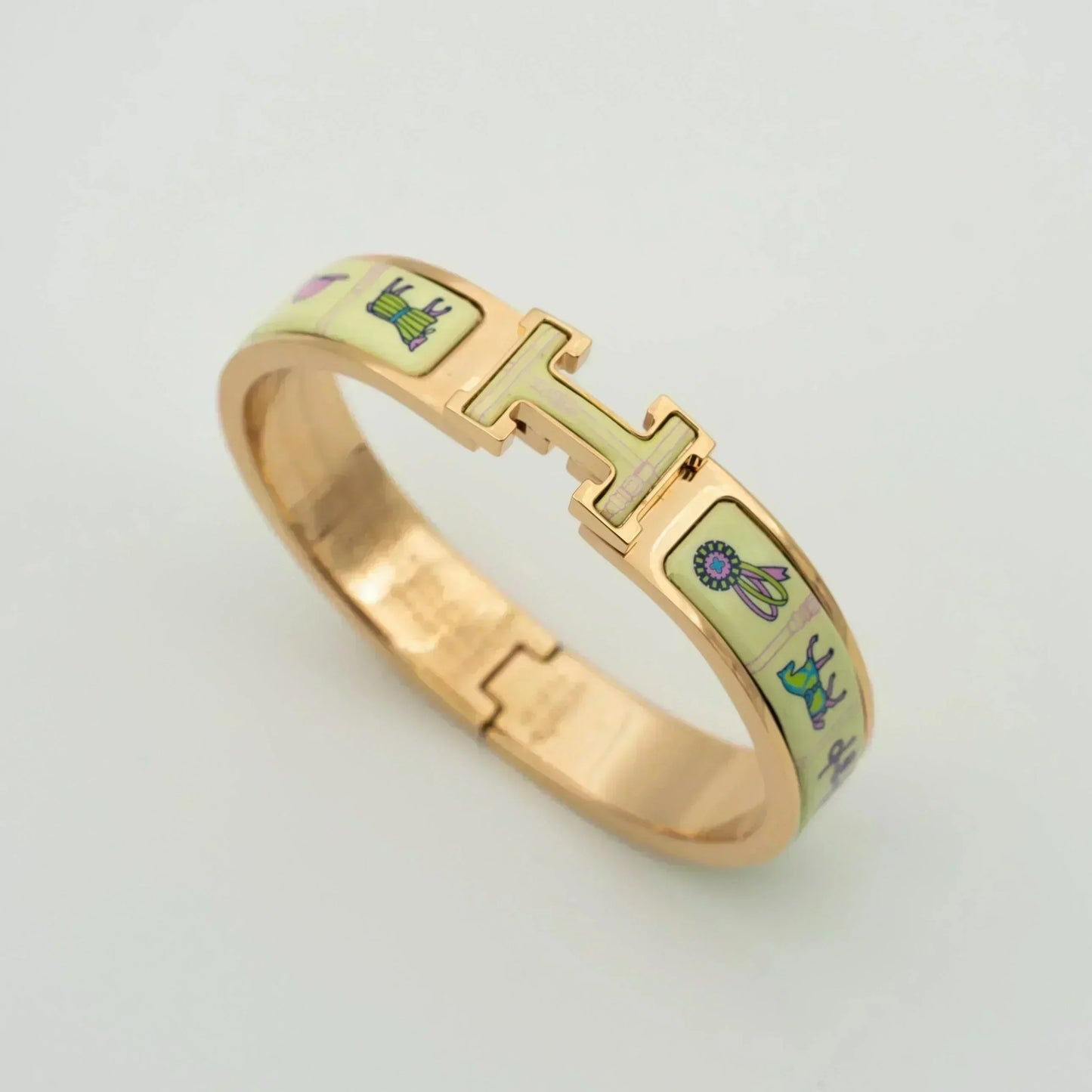 [ORA]H PINK GOLD BRACELET CREAM CERAMIC
