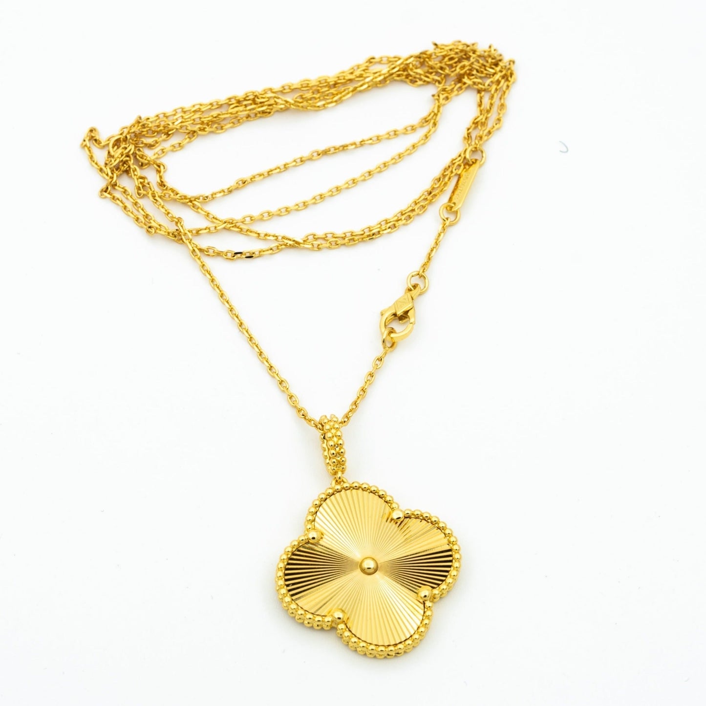 [ORA]CLOVER 25MM ANHÄNGER-HALSKETTE GOLD