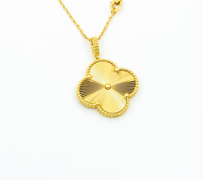 [ORA]CLOVER 25MM ANHÄNGER-HALSKETTE GOLD