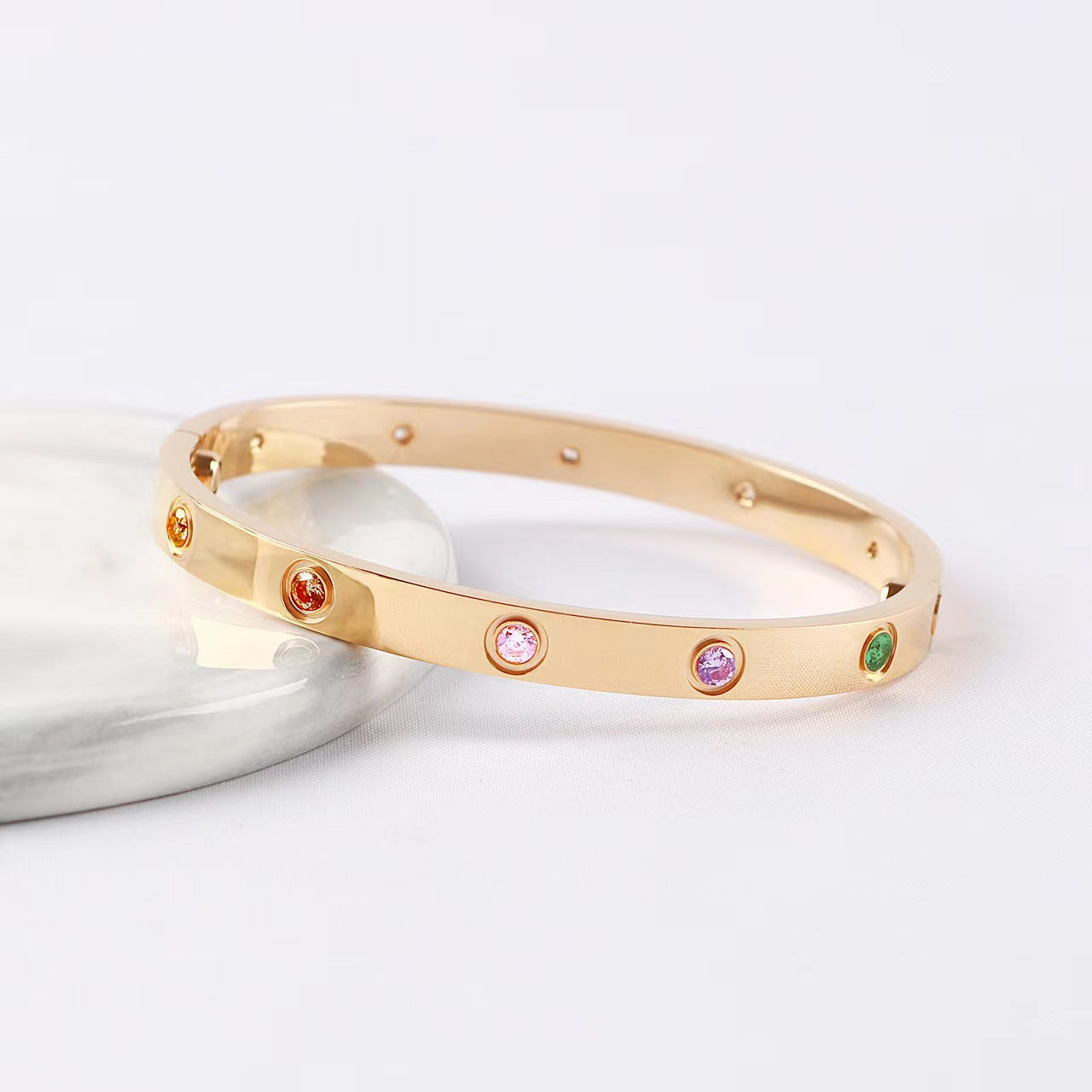 [ORA]2026 RAINBOW LOVE BRACELET 6.1MM  10 DIAMONDS