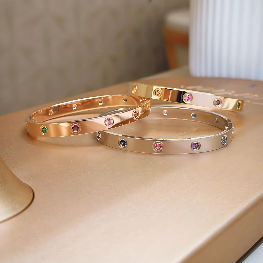[ORA]2026 RAINBOW LOVE BRACELET 6.1MM  10 DIAMONDS
