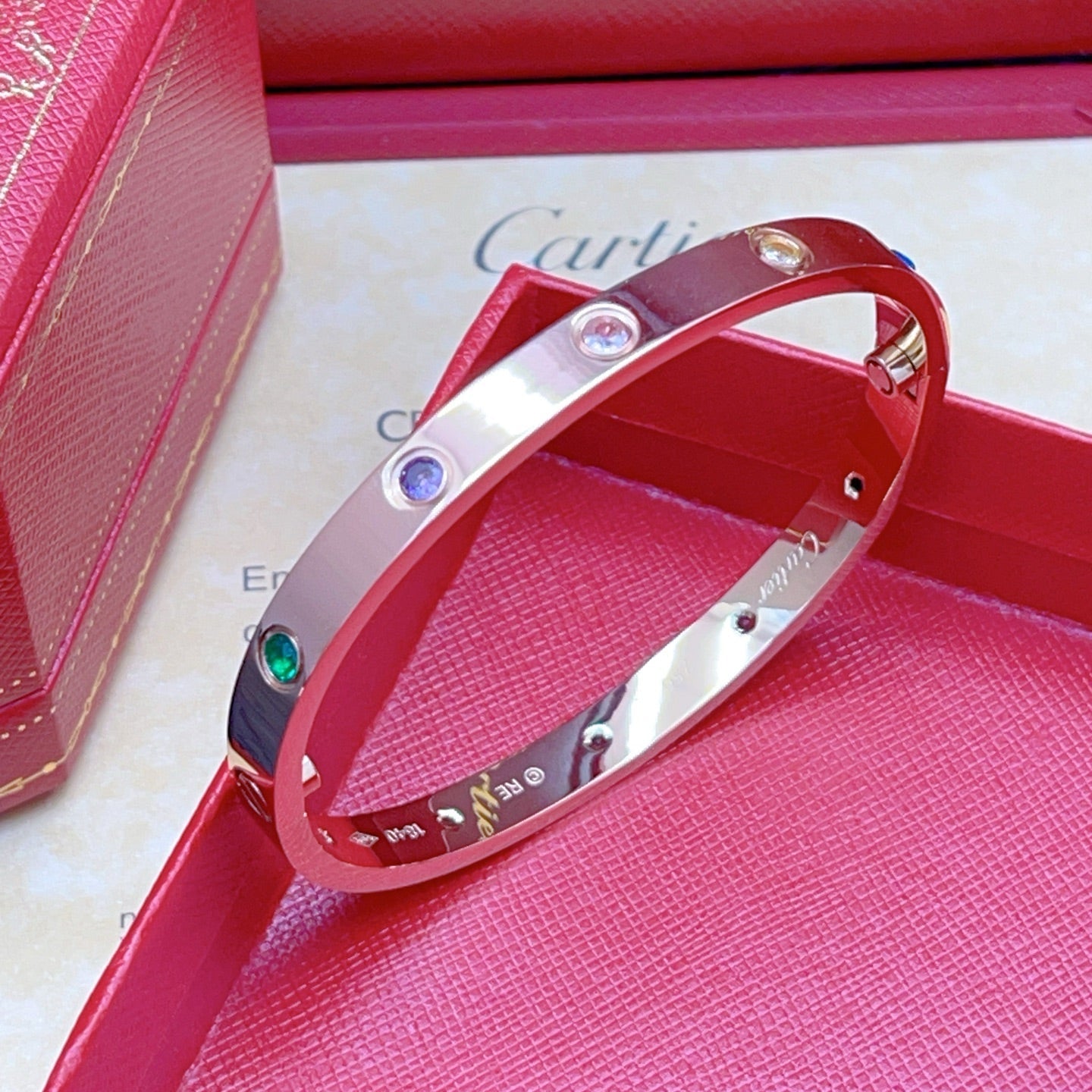 [ORA]2026 RAINBOW LOVE BRACELET 6.1MM  10 DIAMONDS