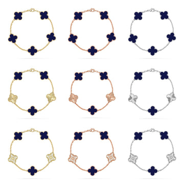 [ORA] CLOVER 5 MOTIF PULSAR STONE BRACELET COLLECTION