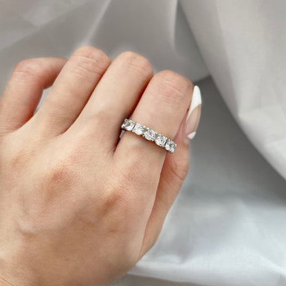 [ORA ]Eternity Round Cut Tennis Ring
