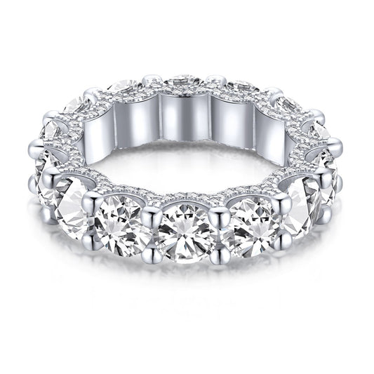 [ORA ]Gorgeous Round Cut Tennis Ring